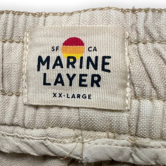 Marine Layer | XXL | Saturday Stretch Regular Fit Pull-On Drawstring Beach Pants - Picture 8 of 9